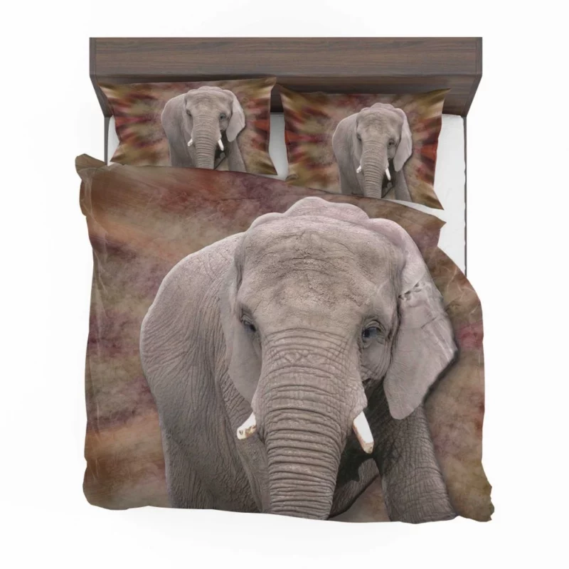 3D Elephant Majestic African Beauty Bedding Set 1