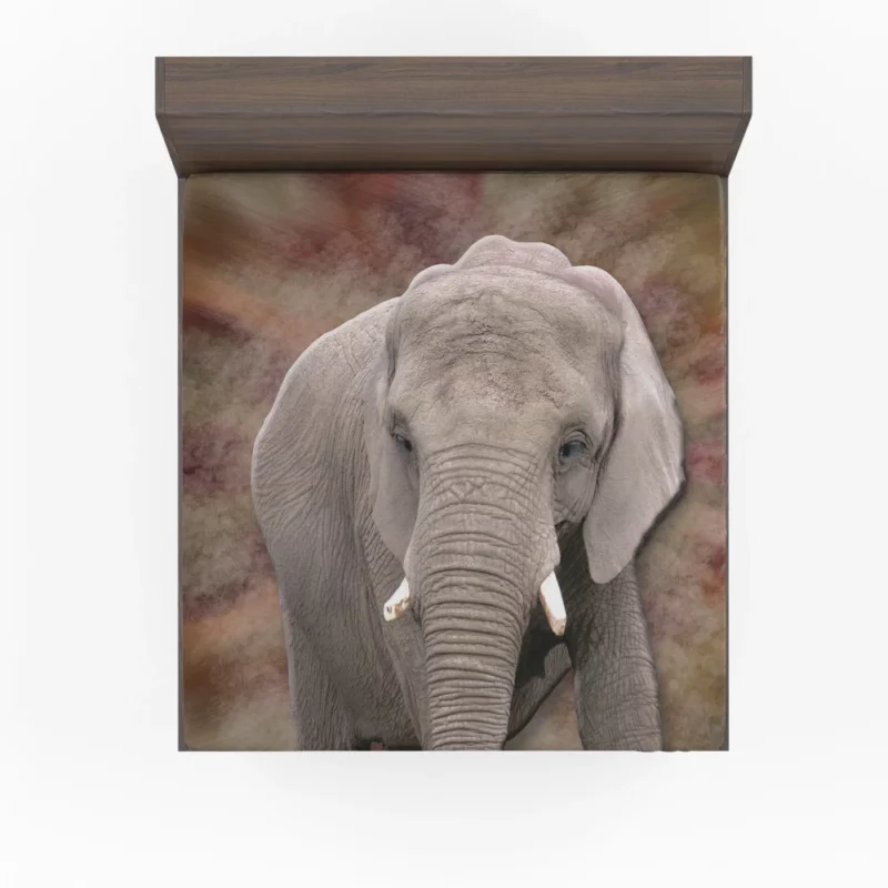 3D Elephant Majestic African Beauty Fitted Sheet 1