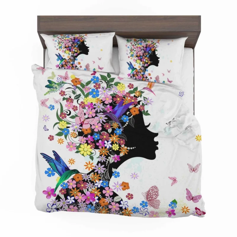 Abstract Floral Vector Nature Beauty Bedding Set 1