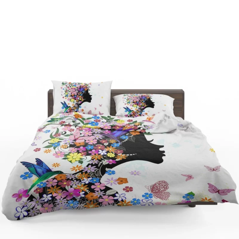 Abstract Floral Vector Nature Beauty Bedding Set