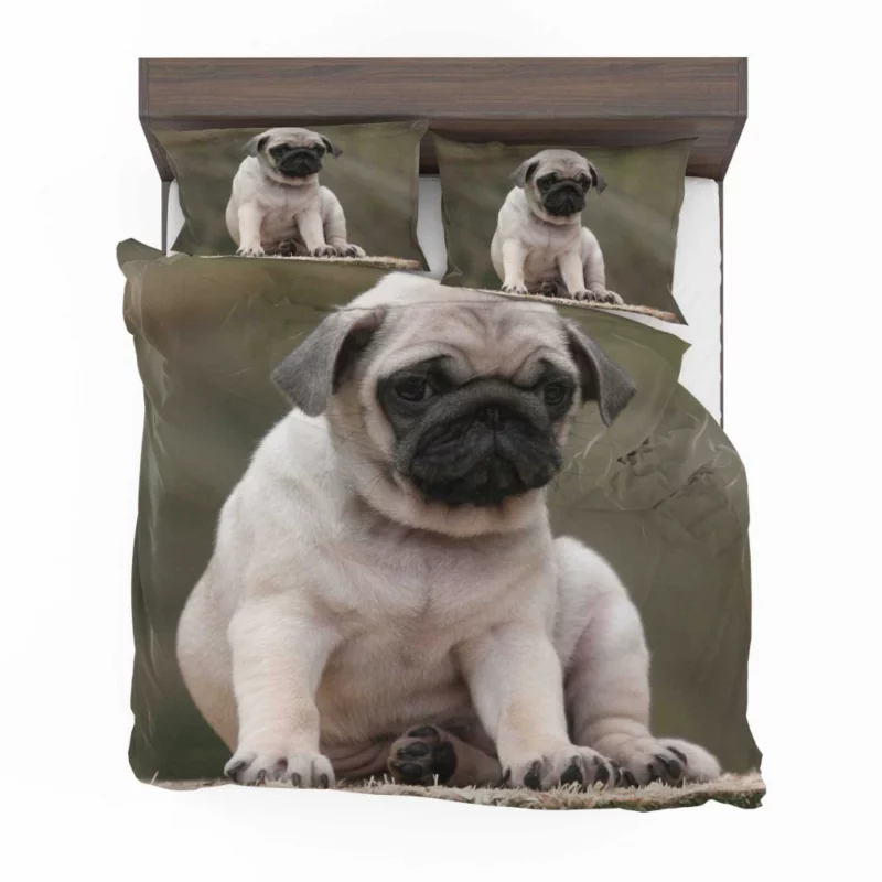 Adorable Play Pug Antics Bedding Set 1