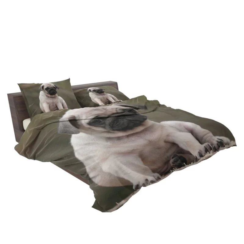 Adorable Play Pug Antics Bedding Set 2