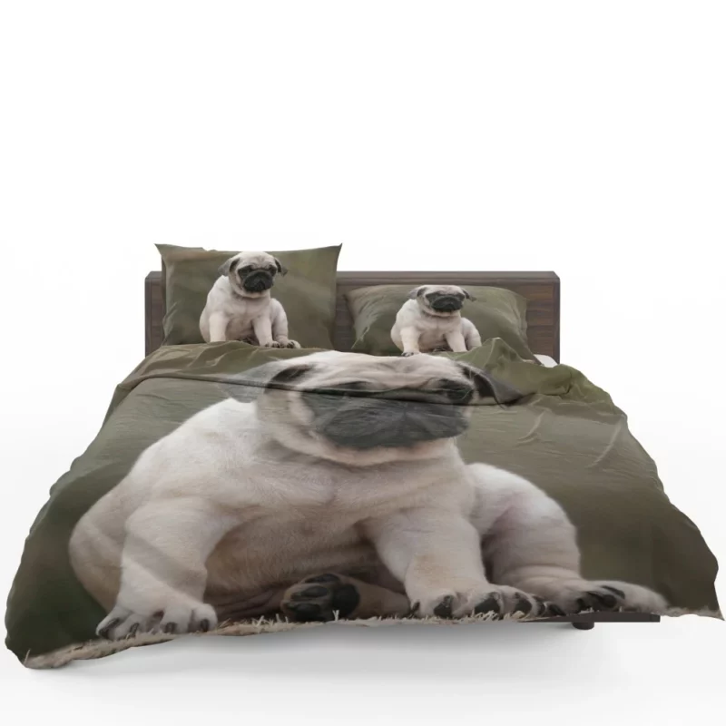 Adorable Play Pug Antics Bedding Set