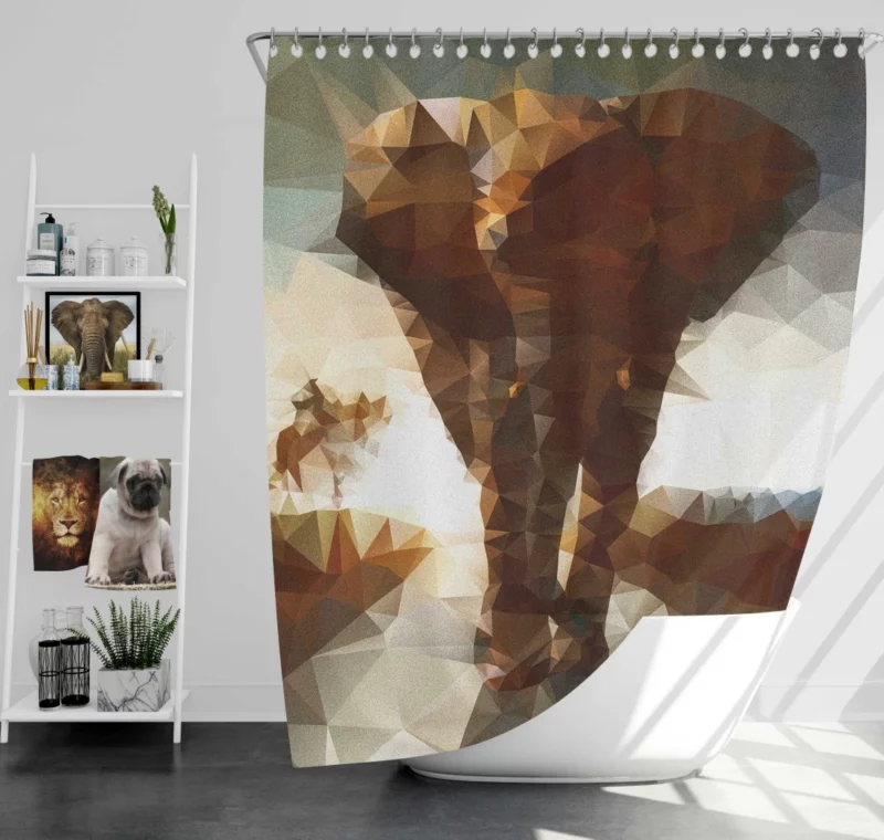 African Bush Elephant Grand Wilderness Shower Curtain