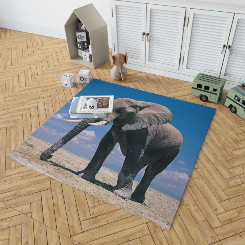 African Bush Elephant Majestic Rug 1