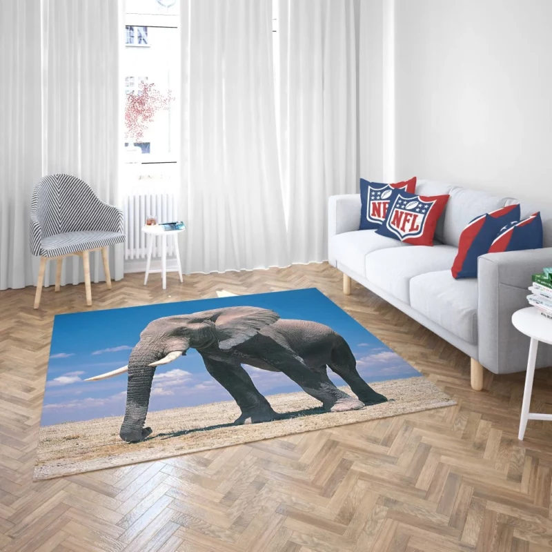 African Bush Elephant Majestic Rug 2