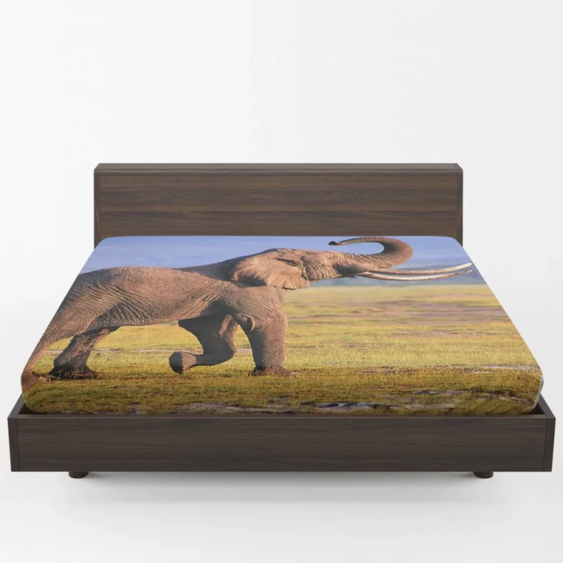 African Bush Elephant Mighty Wilderness Fitted Sheet