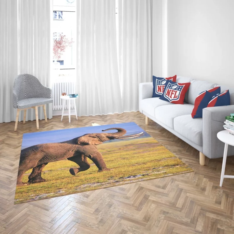 African Bush Elephant Mighty Wilderness Rug 2