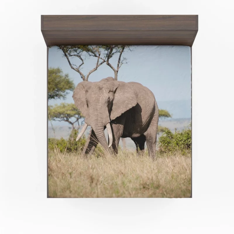 African Bush Elephant Regal Presence Fitted Sheet 1