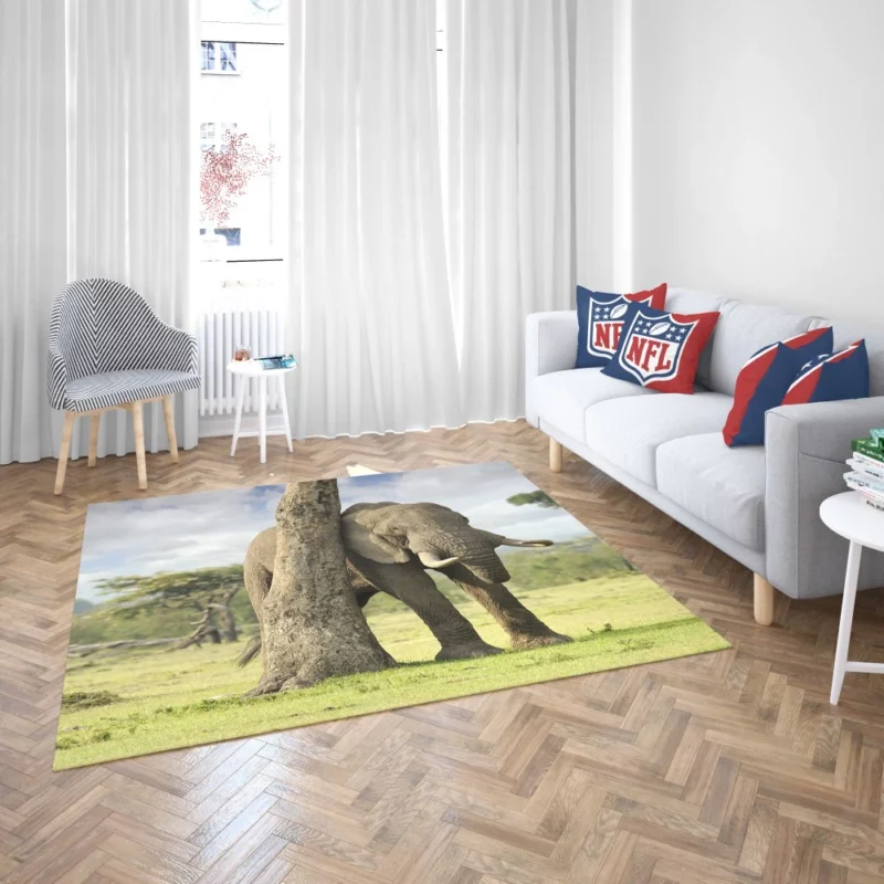 African Bush Elephant Wild Majesty Rug 2