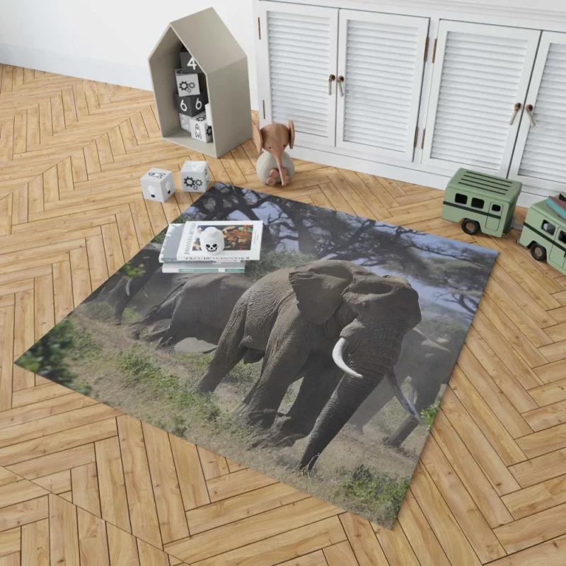 African Elephant Enigmatic Grace Rug 1