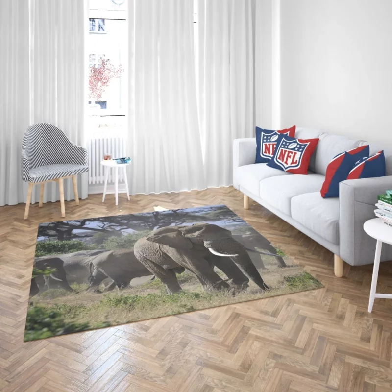 African Elephant Enigmatic Grace Rug 2