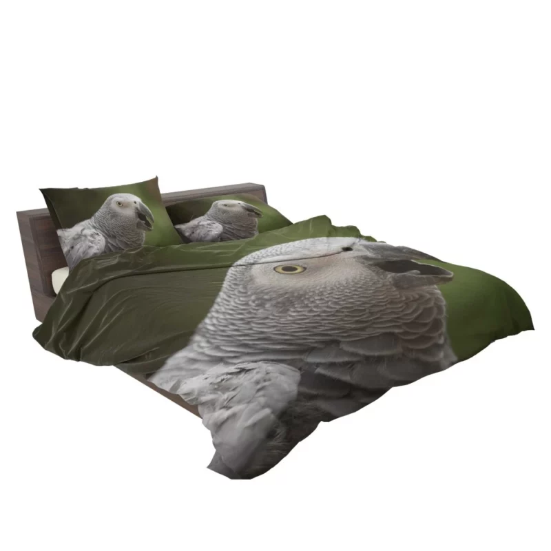 African Grey Parrot Clever Companion Feathered Friend Bedding Set 2