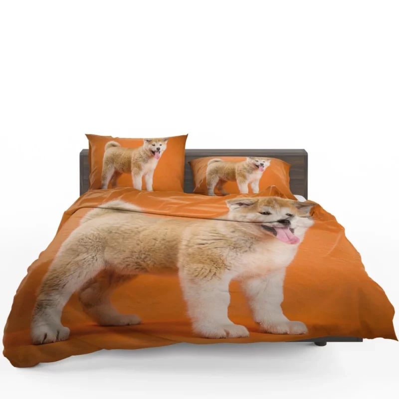 Akita Noble Demeanor Loyal Guardian Bedding Set