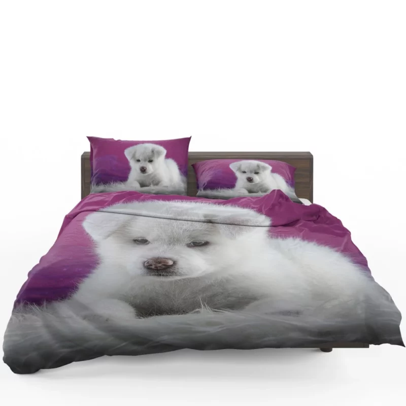 Akita Puppy Captivating Innocence Bedding Set