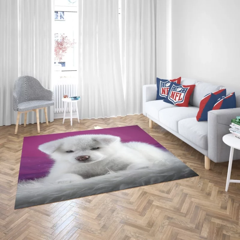 Akita Puppy Captivating Innocence Rug 2