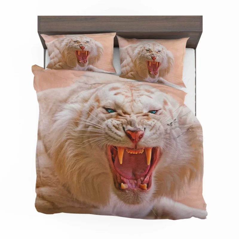 Albino Majesty White Tiger Elegance Bedding Set 1