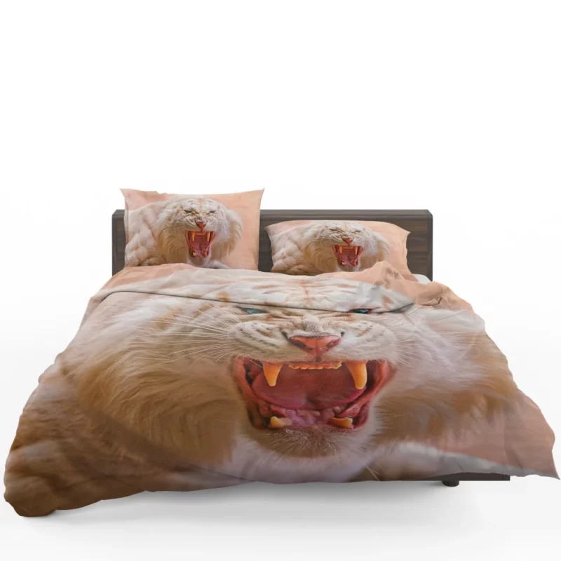 Albino Majesty White Tiger Elegance Bedding Set