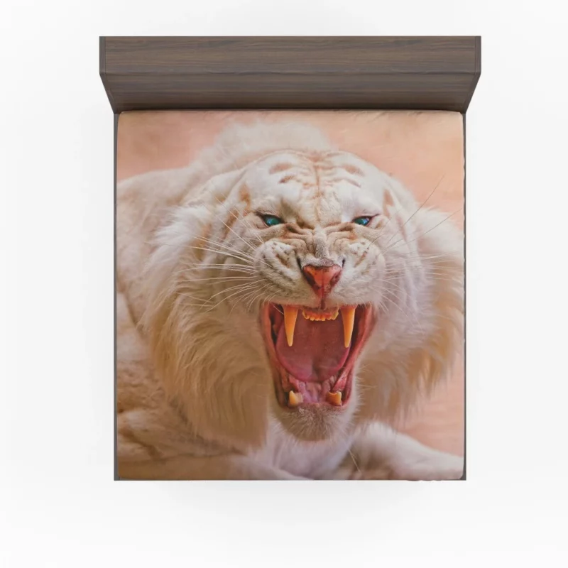 Albino Majesty White Tiger Elegance Fitted Sheet 1