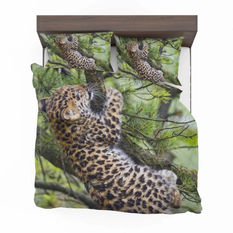 Amur Leopard Cub Wild Cuteness Bedding Set 1