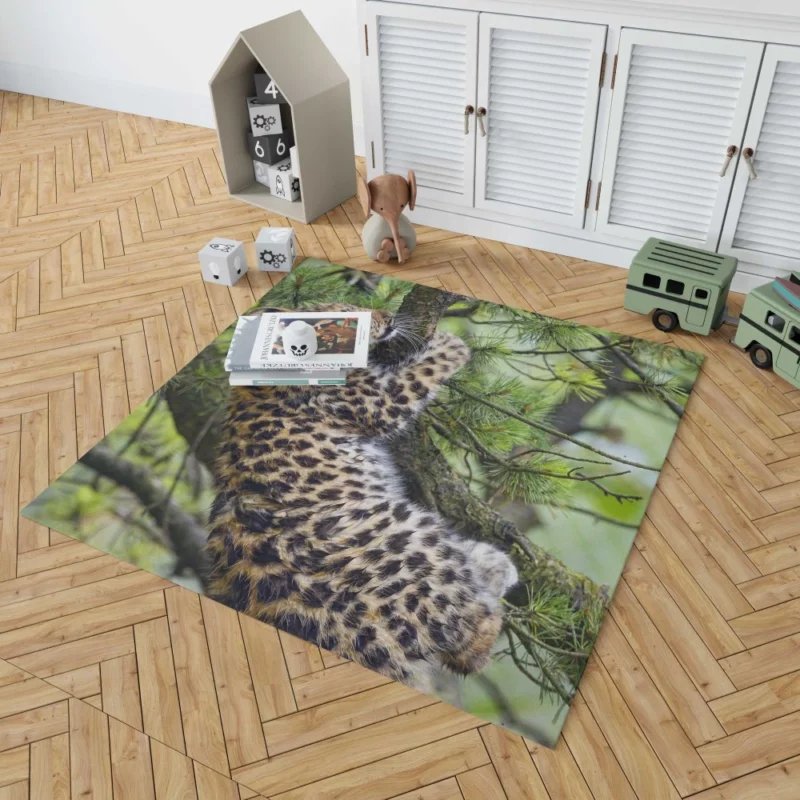 Amur Leopard Cub Wild Cuteness Rug 1