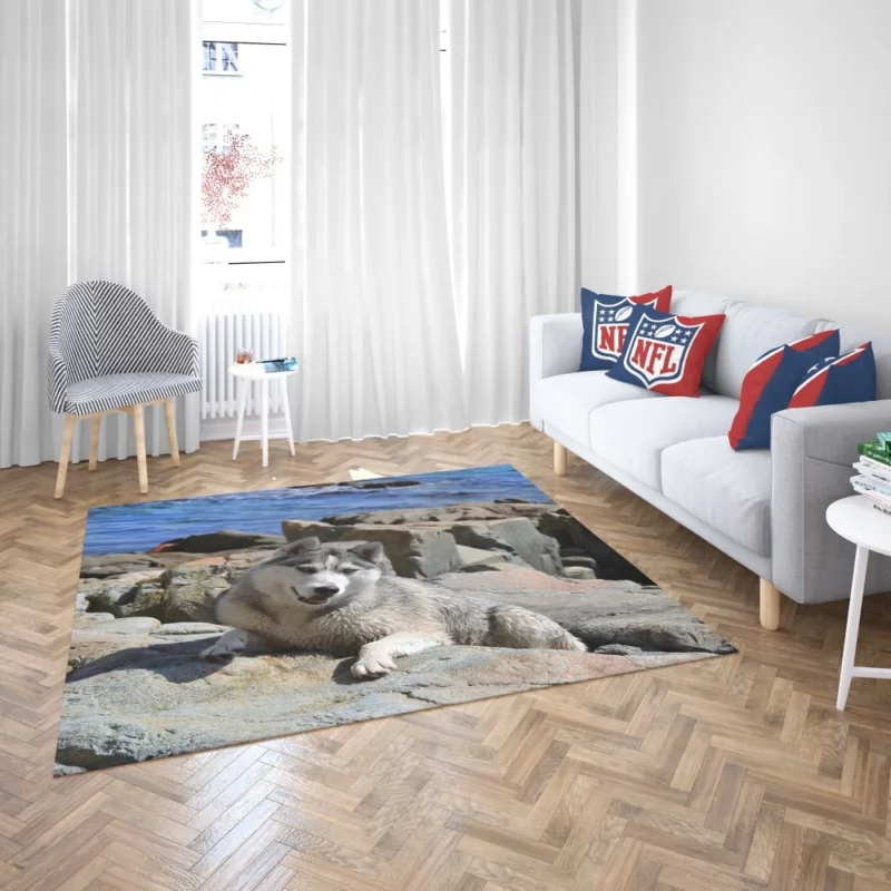 Arctic Husky Frosty Adventures Rug 2