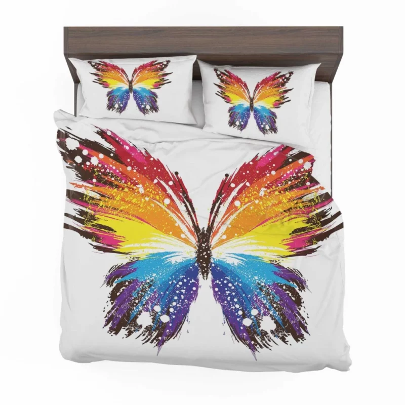 Artistic Butterfly Abstract Elegance Bedding Set 1