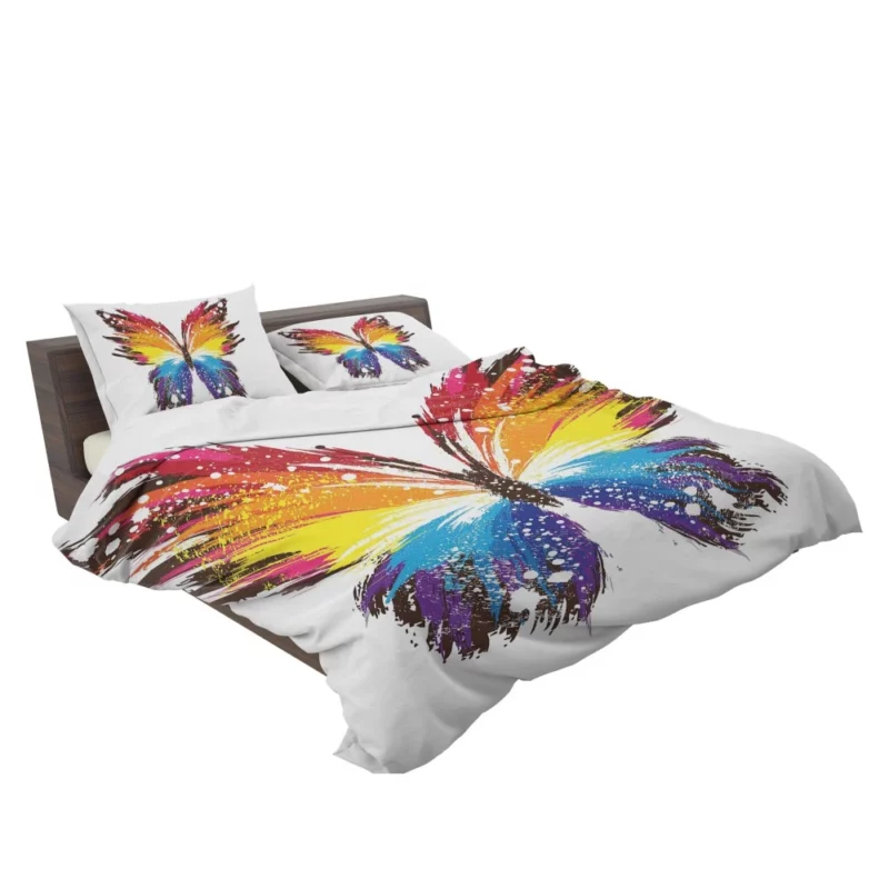 Artistic Butterfly Abstract Elegance Bedding Set 2