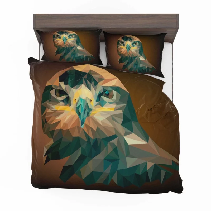 Artistic Eagle Minimalist Elegance Geometric Bird Bedding Set 1