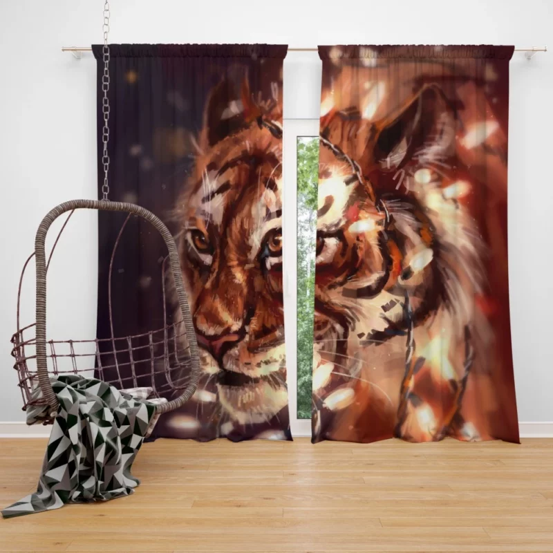 Artistic Impression The Tiger Roar Curtain