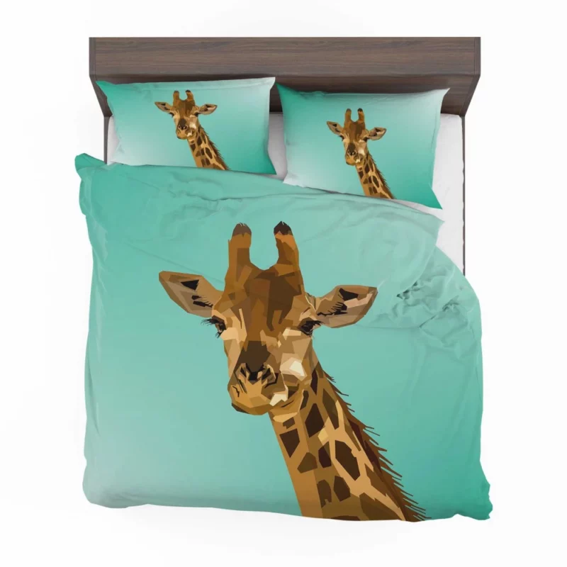 Artistic Interpretation Majestic Giraffe Bedding Set 1