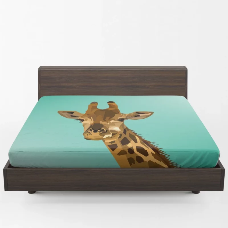 Artistic Interpretation Majestic Giraffe Fitted Sheet