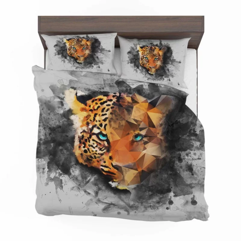 Artistic Leopard Faceted Intrigue Bedding Set 1