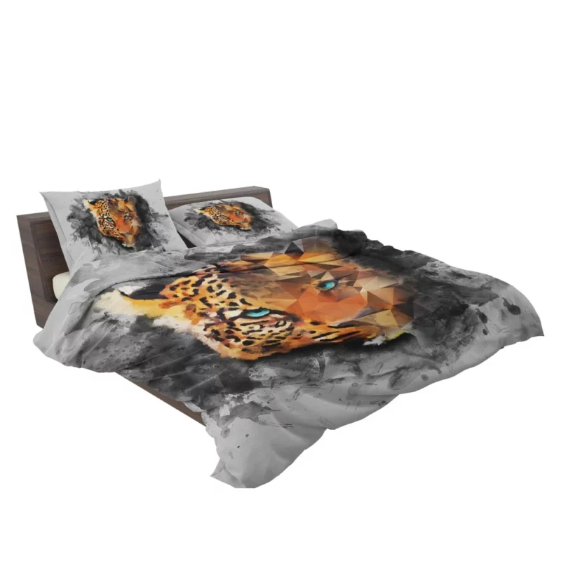 Artistic Leopard Faceted Intrigue Bedding Set 2