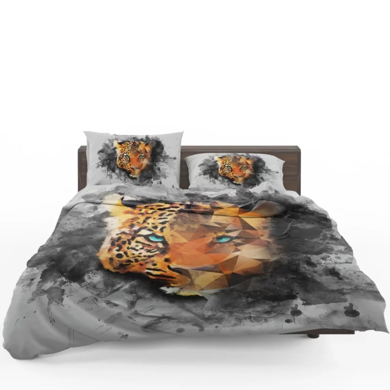 Artistic Leopard Faceted Intrigue Bedding Set