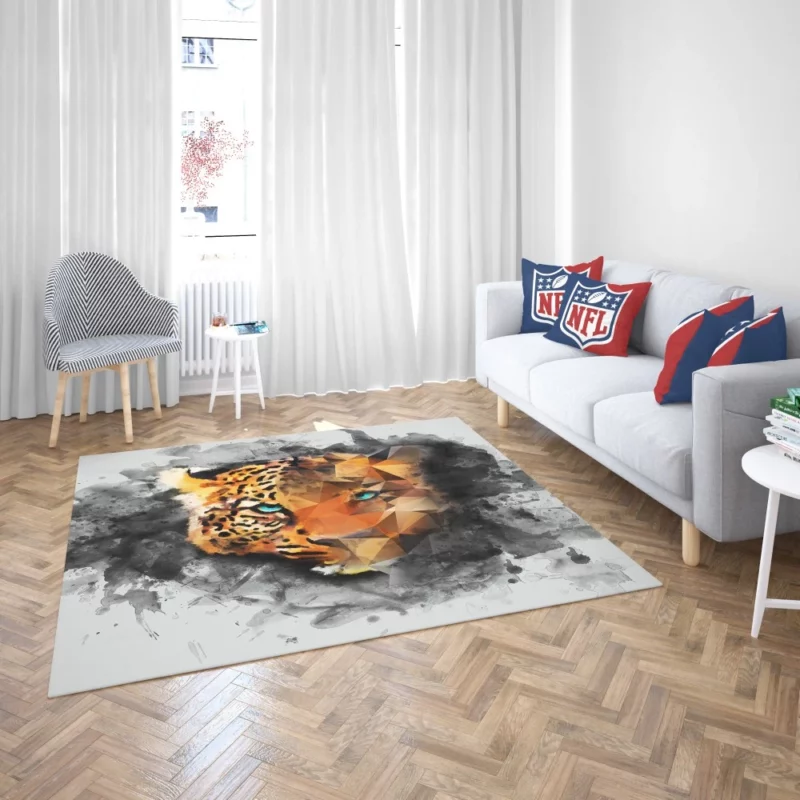 Artistic Leopard Faceted Intrigue Rug 2