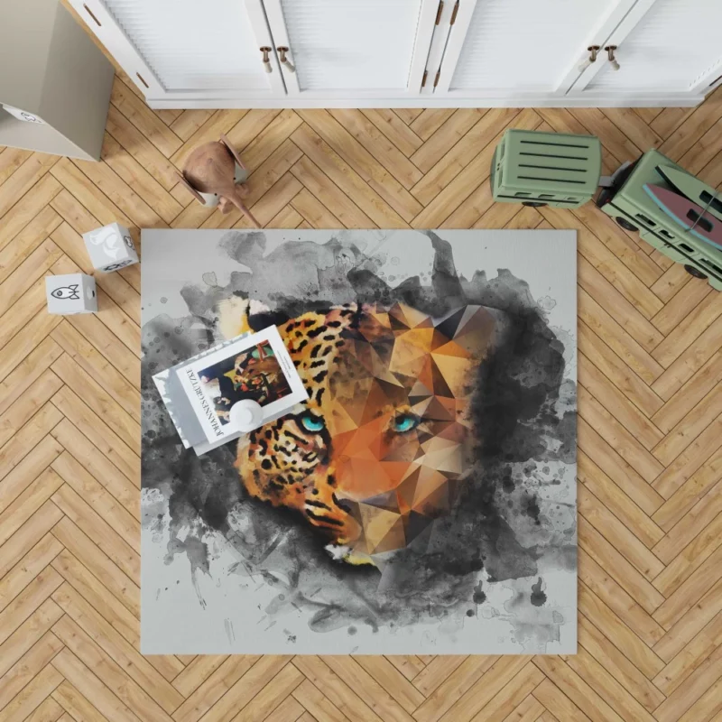 Artistic Leopard Faceted Intrigue Rug