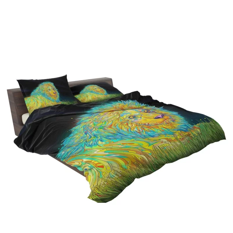 Artistic Lion Bold Strokes Wilderness Spirit Bedding Set 2