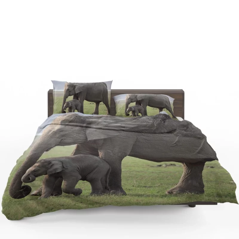 Asian Elephant Playful Baby Charm Bedding Set