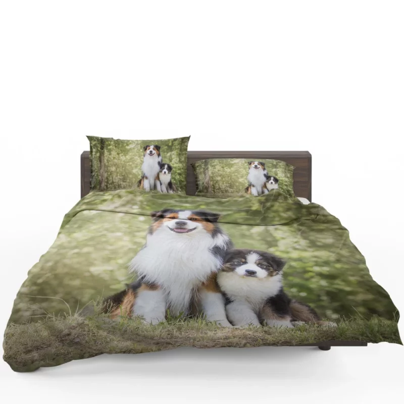 Aussie Shepherd Father and Son Bonding Duo Bedding Set