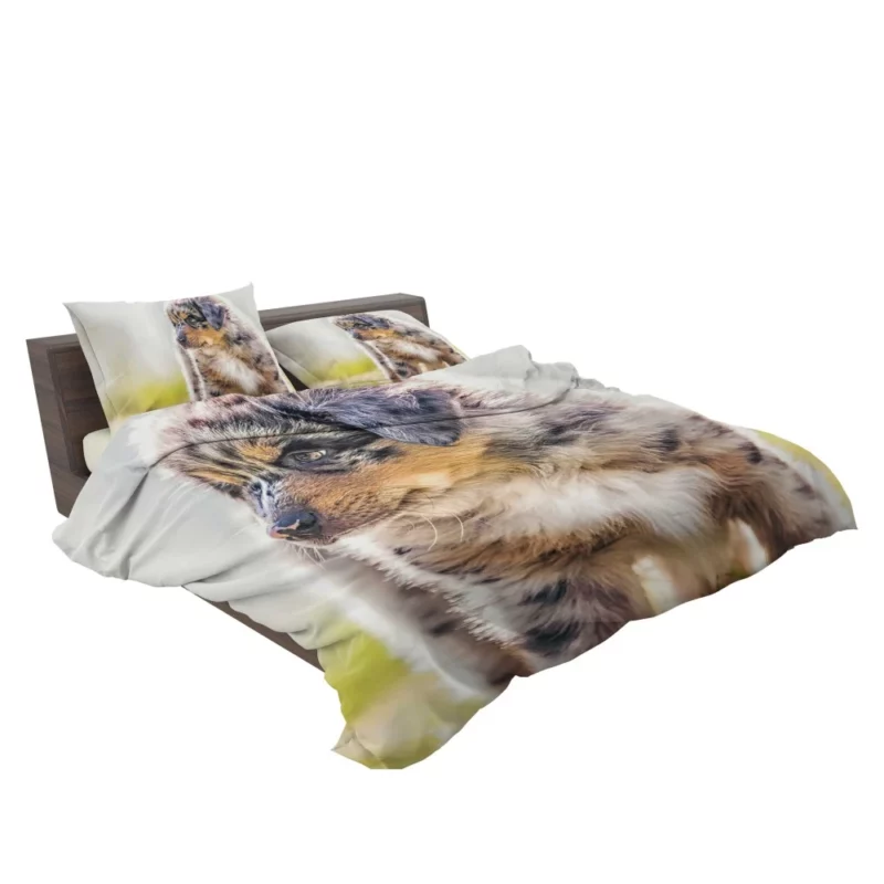 Aussie Shepherd Puppy Adventurous Innocence Bedding Set 2