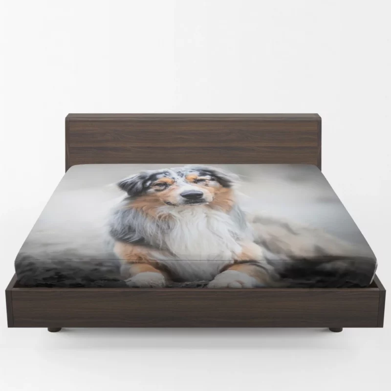 Australian Shepherd Adorable Charm Fitted Sheet