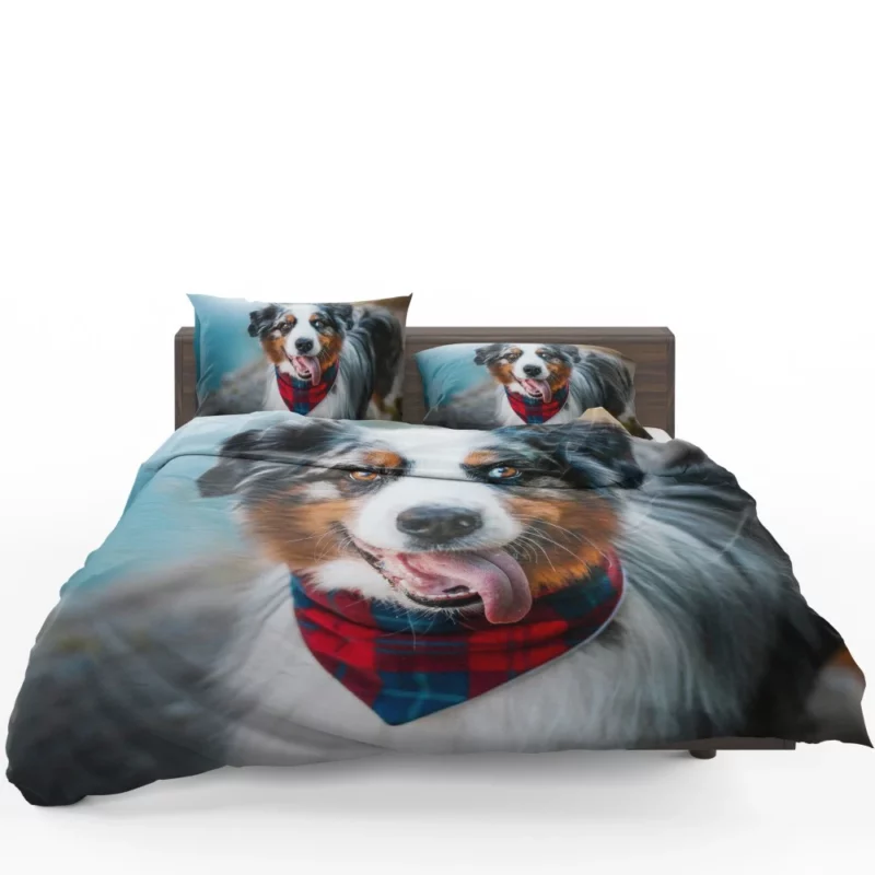 Australian Shepherd Blue-Eyed Aura Bedding Set