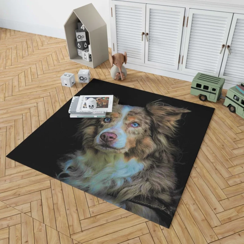 Australian Shepherd Blue-Eyed Wonder Rug 1