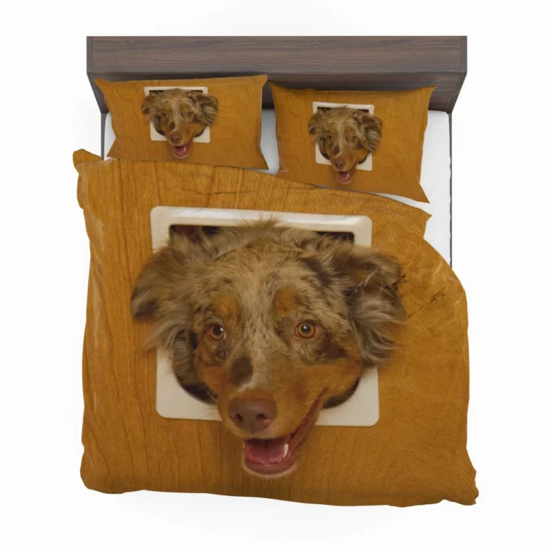 Australian Shepherd Captivating Headshot Bedding Set 1