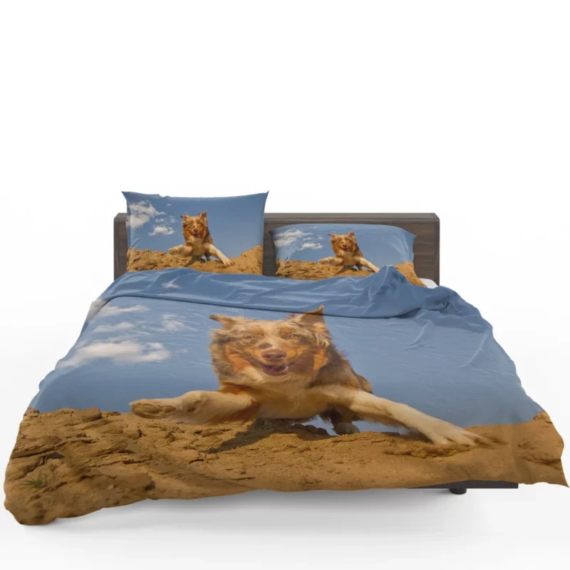 Australian Shepherd Desert Sprint Bedding Set