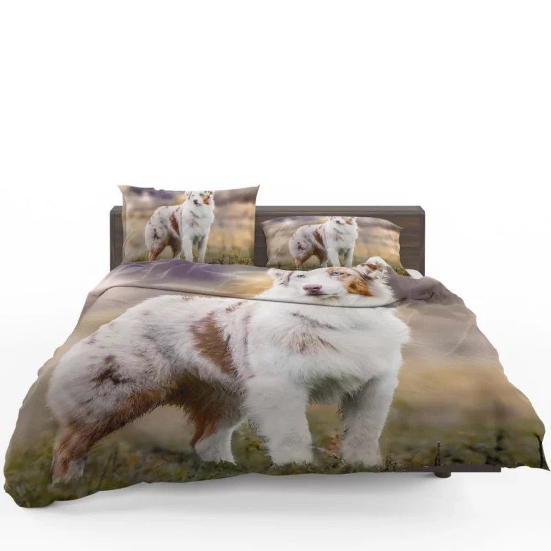 Australian Shepherd Loyal Charm Fuzzy Partner Bedding Set