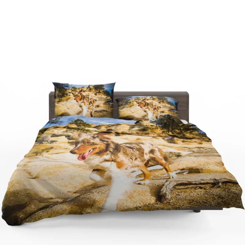 Australian Shepherd Mountain Run Bedding Set