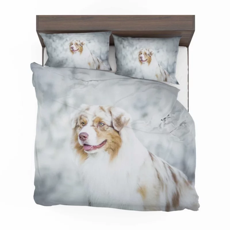 Australian Shepherd Playful Blur Energetic Spirit Bedding Set 1