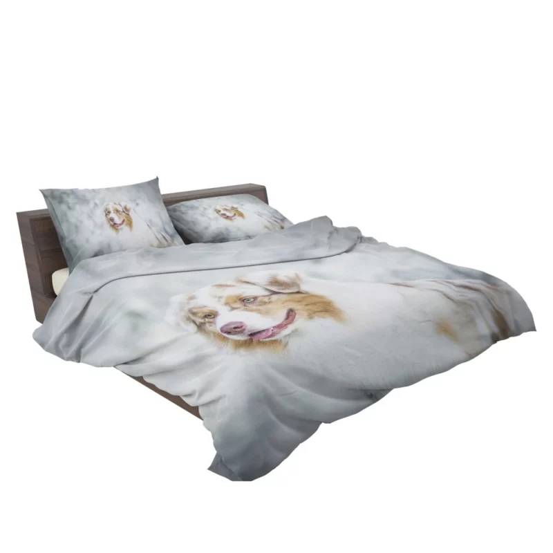 Australian Shepherd Playful Blur Energetic Spirit Bedding Set 2